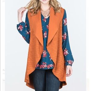 Matilda Jane Large NWT Run-Through Vest orange